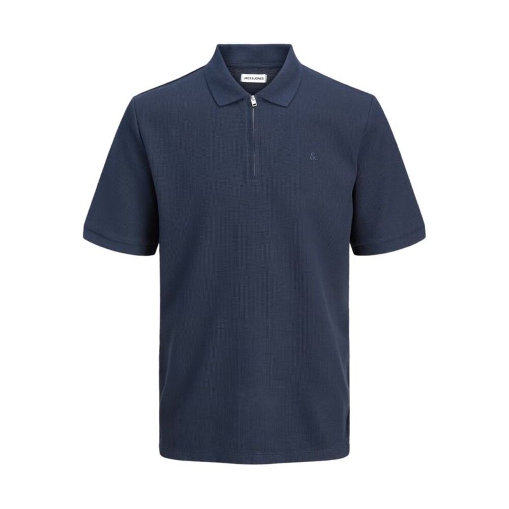 Jack And Jones Mens Half Zip Plus Polo Shirt / Navy Blazer